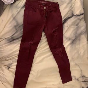 Maroon Jeggings